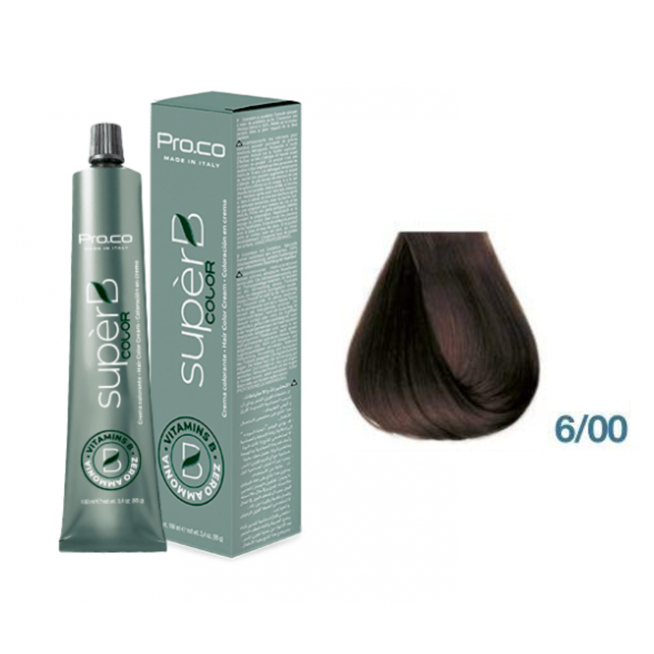 Фарба для волосся безаміачна Pro.Color Super B Hair Color Cream №6.00 Intensive Dark Blond 100 мл, фото 1