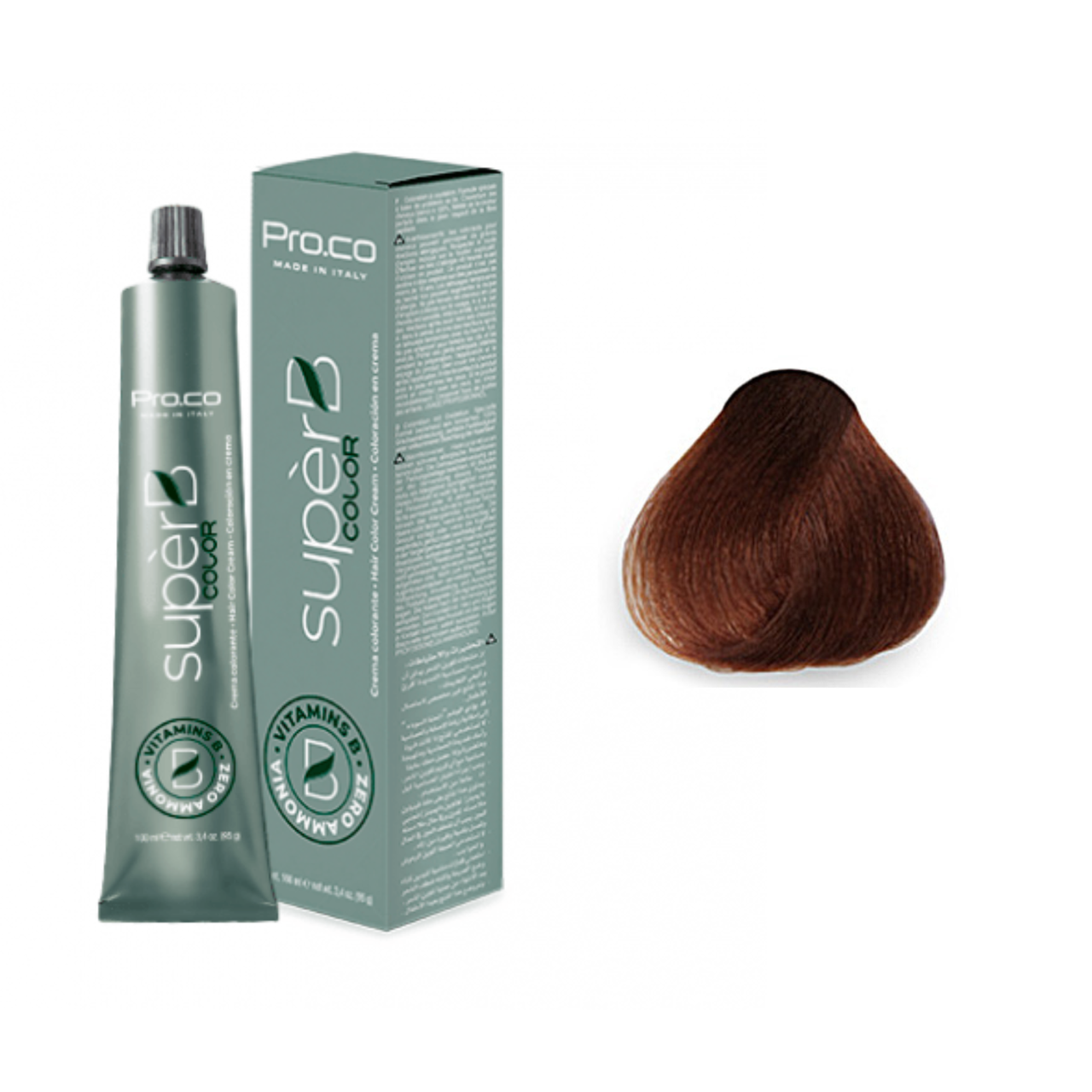 Фарба для волосся безаміачна Pro.Color Super B Hair Color Cream №6.4 Dark Copper Blond 100 мл, фото 1