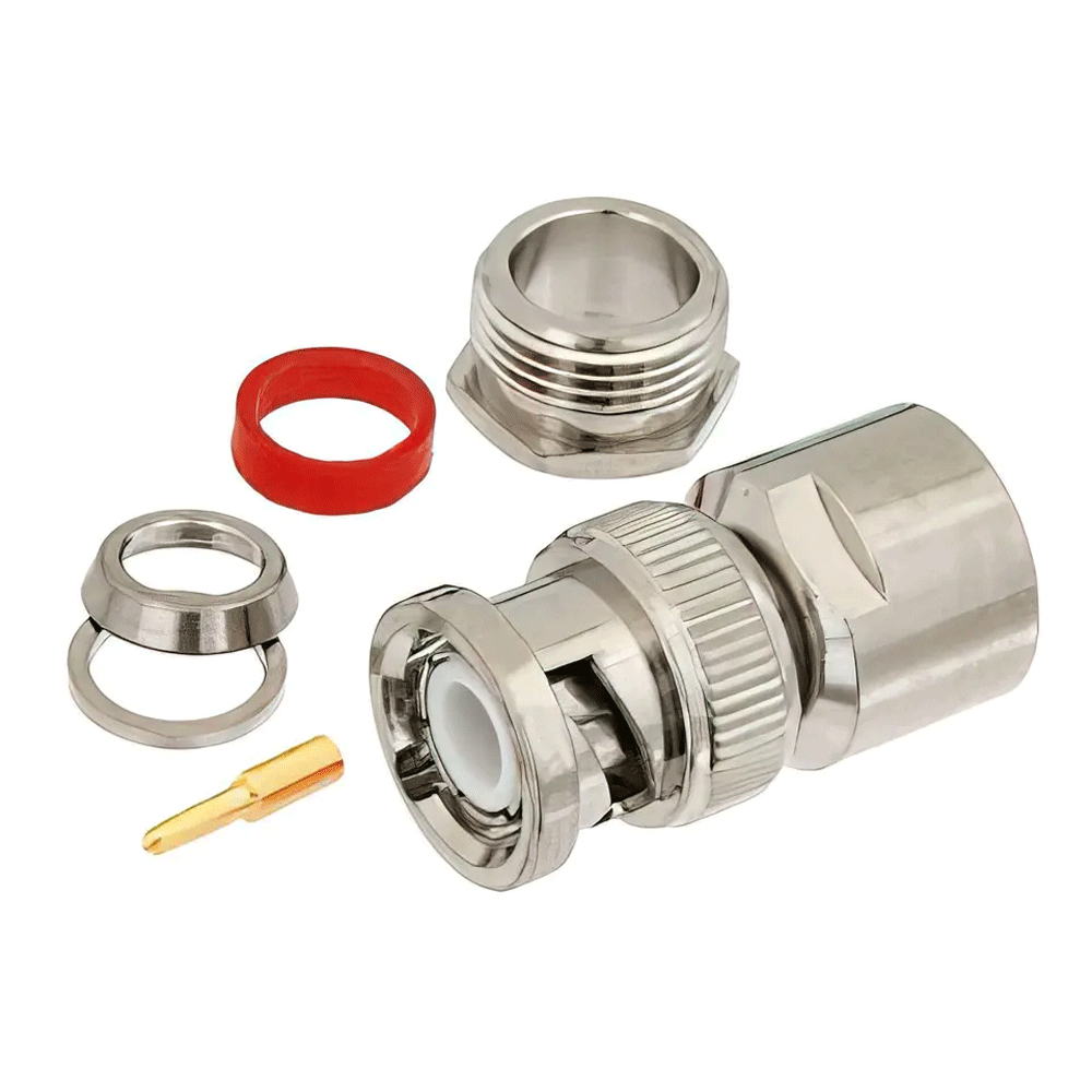 Роз'єм BNC-S62P, вилка для паяння на кабель RG-59, RG-62, фото 1