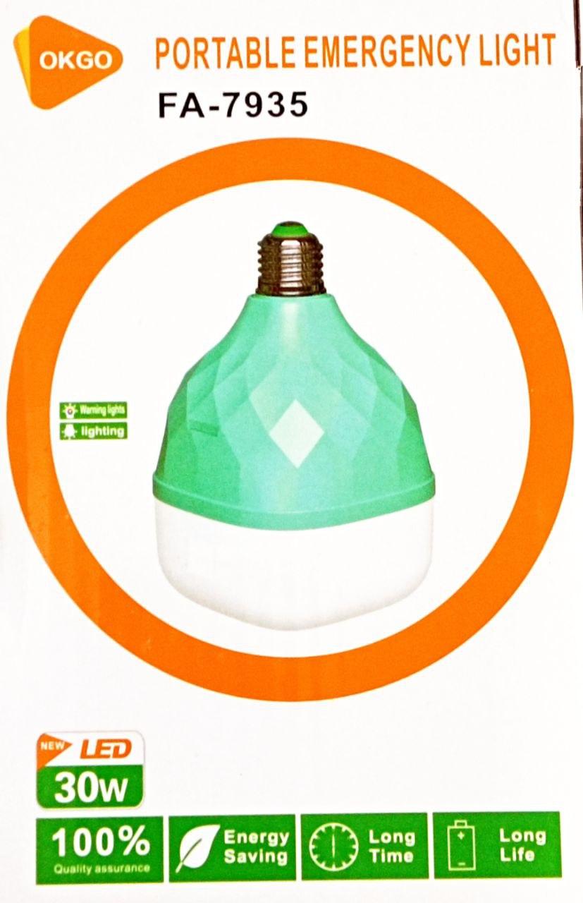 Лампа кемпінг E27 RB449 / OKGO FA7935, 30W, 2x18650, AC/DC