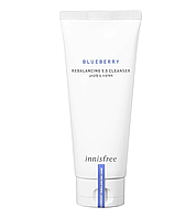 Балансирующая пенка для умывания с экстрактом черники Innisfree Blueberry Rebalancing 5.5 cleanser 100 мл