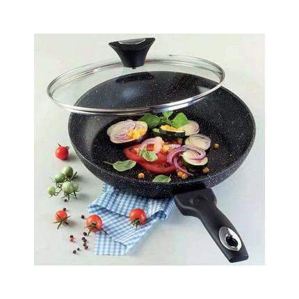 Сковорода Tiross TS-1255P універсальна антипригарна з кришкою 26 см (Niz12988), фото 2