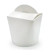 Коробка паперова ВОК 500мл біла (d-9/h-9 см)