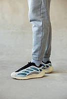 Обувь классная мужская Адидас Изи Буст 700. Модные кроссовки мужские Adidas Yeezy Boost 700 V3 Kyanite.