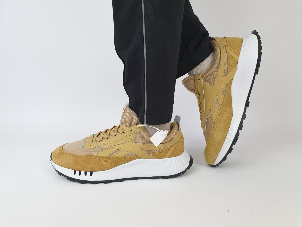 Беговые Кроссовки Мужские Горчичные Reebok Classic Legacy. Весенние ...