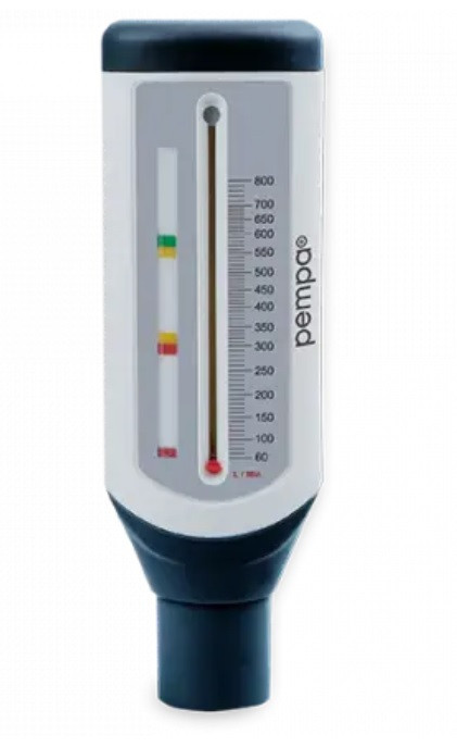 Пикфлоуметр PEMPA PF200A для измерения пиковой скорости выдоха 60-800 л/мин, Польша - фото 2 - id-p1766019402
