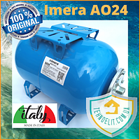 Гідроакумулятор 24л мембранний розширювальний бак для води та водопостачання горизонтальний Imera AO24 Італія