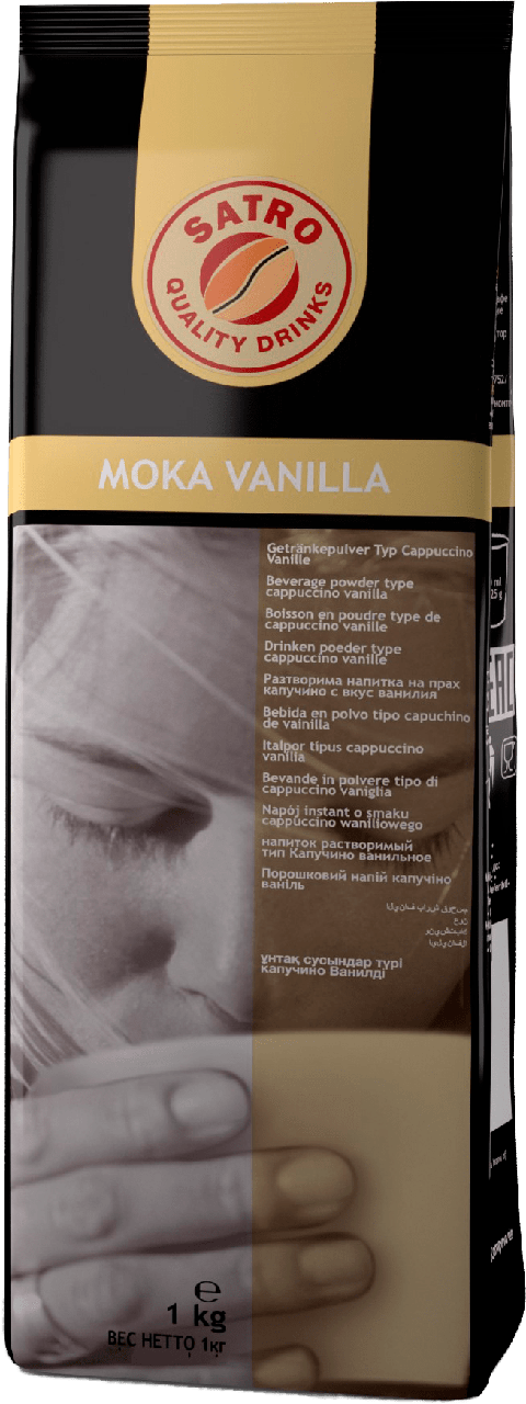 Капучино ваніль Satro Moka Vanilla 1кг Німеччина Сатро Мока Ванілла