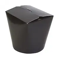 Коробка паперова ВОК 500мл чорно/біла (d-8,2/h-9 см)