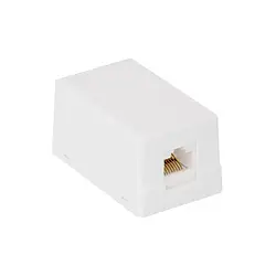 Розетка мережева Tecro SFBX-01-RJ45 White Cat 5e