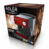 Кавоварка рожкова Adler AD 4404 red (SHiz13926), фото 7