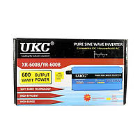 Перетворювач з 12 на 220 В інвертор із чистою синусоїдою UKC AC/DC 12v 600W S, фото 4