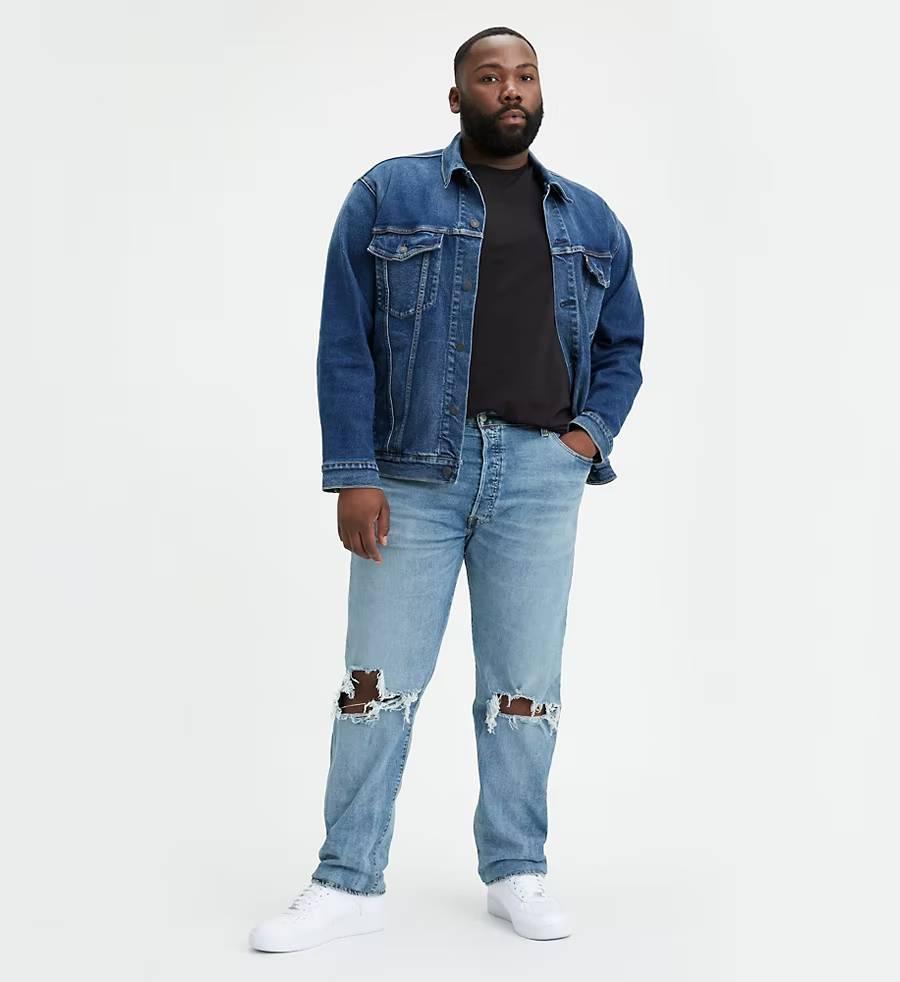 Стильні чоловічі джинси на ґудзиках Levi's рвані оригінал