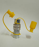 Муфта разрывная пневматическая М22х1,5 (ЄВРО-клапан) желтая