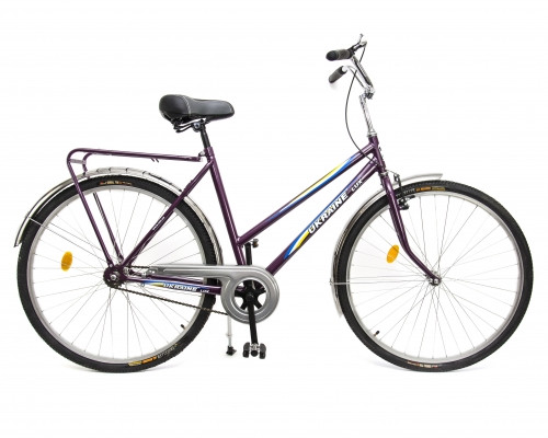 Велосипед 28" УКРАЇНА LUX 65 в комплекті Підніжка, захист ланцюга, Педалі Neco