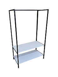 Стійка, вішалка для одягу розбірна 1600*500* 1000 мм. Рейл з трубою для будинку, магазину, шоурума, склада