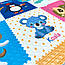 Дитячий килимок ігровий Ростомер - Тварини зі словами 180х200х0,8 см Великий мат на підлогу розвиваючий (266), фото 8