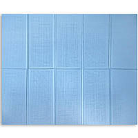 Килимок складний дитячий Блакитний 150х200х1 см однотонний з сумкою ігровий трасформер на підлогу (297)
