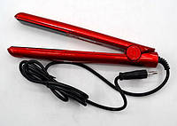 Утюжок выпрямитель для волос ION 26*3 см красный