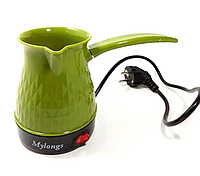 Электрическая кофеварка турка.Mylongs 500 мл зеленая