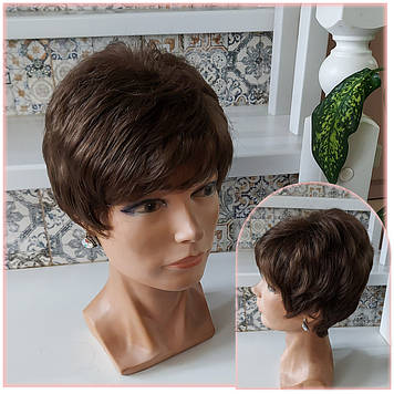 Перука коротка з термоволосся русявий мікс TR 9714-8TT124