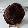 Перука коротка з термоволосся темно-каштановий мікс TR 9714- 2/33, фото 6