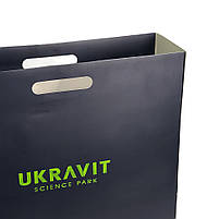 Подарунковий паперовий пакет із висічними ручками крафт, 400х350х200 мм, фото 10