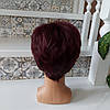 Перука коротка з термоволосся бургунд TR 9714-99Т, фото 3