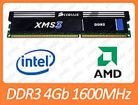 DDR3 4GB 1600 MHz (PC3-12800) Corsair XMS3 CL9 CMX8GX3M2A1600C9