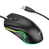 Комп'ютерна миша провідна ігрова з підсвічуванням для ноутбука та ПК Геймерська мишка оптична Hoco GM19, фото 2