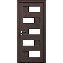 Двері колекції Modern модель Verona ПГ (з вставкою зі скла), Венге