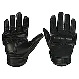 Рукавички Mil-Tec Tactical Gloves Leather\ Kevlar Black  12504202, фото 2