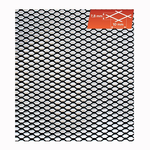 Сітка бампера алюмінієва чорна 100х30, №3 (EL 511033), фото 1