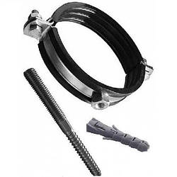 Хомут для труби 11/4 (42-47мм) в зборі зі шпилькою і дюбелем.