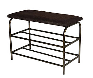 Банкетка 60*25 см із м'яким сидінням коричневий