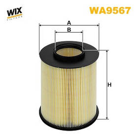 Фільтр повітряний WIXFILTRON WX WA9567 FORD C-MAX, FOCUS II, KUGA; MAZDA 3; VOLVO C30/70, S40, V50