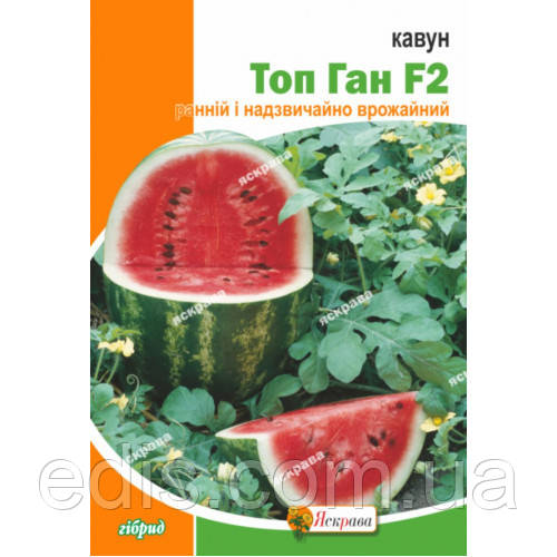 Кавун Топ Ган F2 10 г, насіння Яскрава