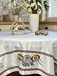 Вишита Великодня скатертина 135x135 см. Limaso, фото 5