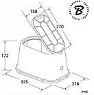 Коробка клапанна, люк, "Mini" 32х21см, DSSZ-P3221G, фото 3