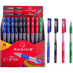 Ручка кулькова Radius I-Pen з принтом, мікс, 50 шт.
