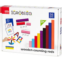 Паличка для рахунку (по методиці Кюізенера) 56 шт. Ігротеко для дітей 3-8 років, матеріал: дерево