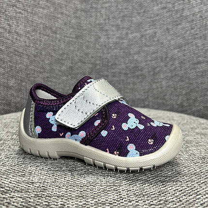 Дитячі балетки з натурального котону та ортопедичної устілки, фото 1