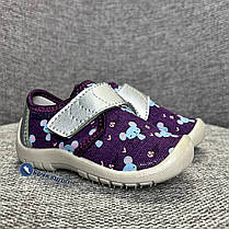 Дитячі балетки з натурального котону та ортопедичної устілки, фото 3