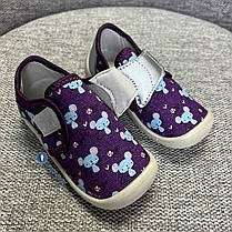 Дитячі балетки з натурального котону та ортопедичної устілки, фото 5