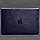Шкіряний чохол-конверт на магнітах для Macbook 14 (темно-синій) шкіра Krast, фото 2