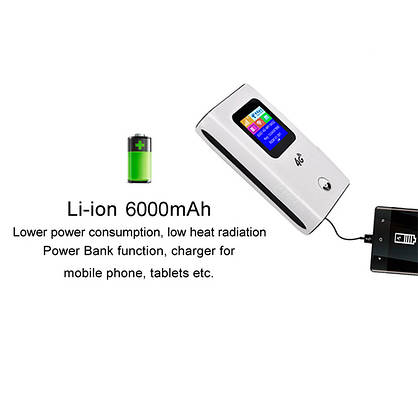 Мобільний 4G WI-FI роутер TIANJIE MF-905 ( Акумулятор 6000 mAh ), фото 6