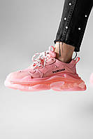 Женские кроссовки Balenciaga Triple S Clear Sole Pink 544351W2FG15059 40 размер