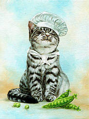 Набір алмазної вишивки "Кіт кухаря"