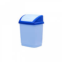 Ведро для мусора Горизонт "Домик" 1,7 л голубое