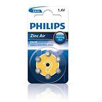 Батарейка PHILIPS Zinc Air ZA 10 (6 blister)